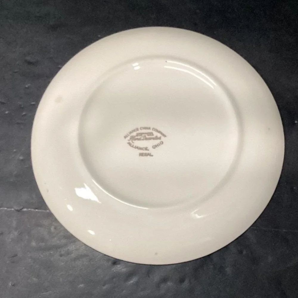 Alliance China Regal Salad Plates, Set of 2, Vintage White‎ Porcelain Dinnerware